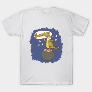 astronaut crocodile cartoon T-Shirt